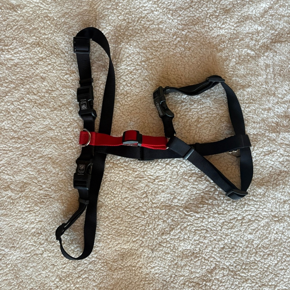 Blue-9 Pet Products Buckle-Neck Balance Dog Harness Red Large 29 to 43.5-in